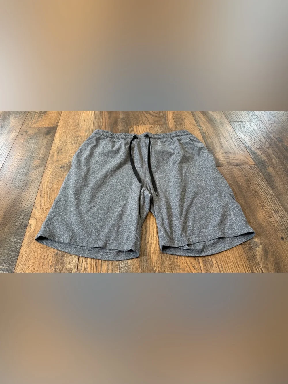 Balance Collection Men’s Soft Brushed Jersey Athletic Shorts, Size Large, Gray